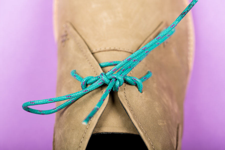 James - Teal and blue flecked Shoelace From Maverickslaces Melbourne