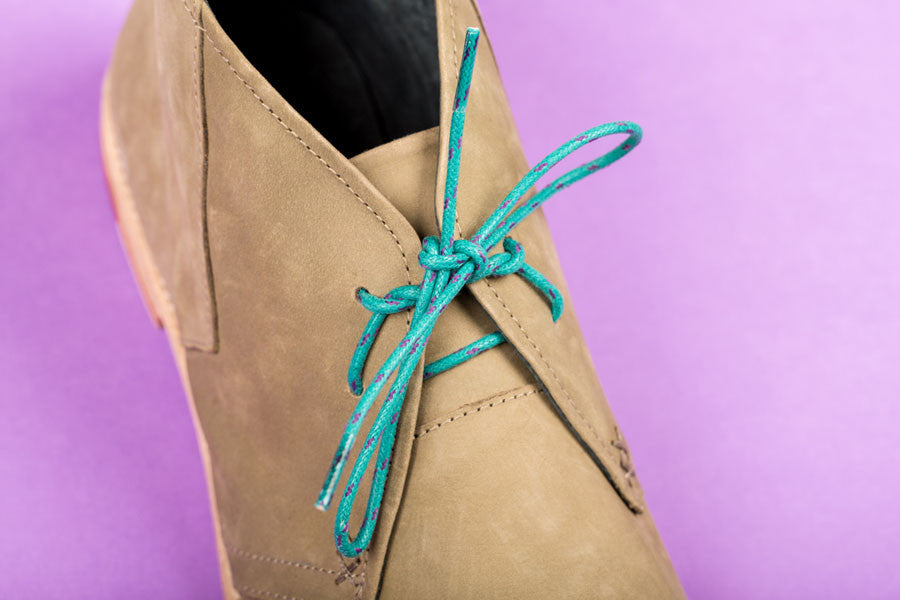 James - Teal and blue flecked Shoelace From Maverickslaces Melbourne